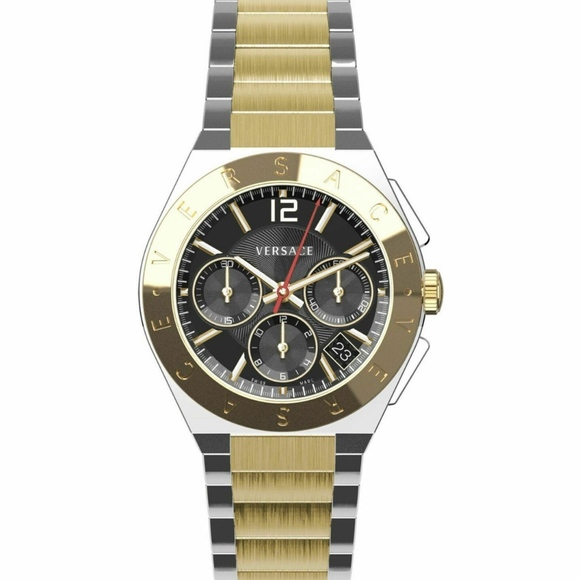 Versace Other - NWT Versace Landmark Two-Tone Chrono Dress Watch